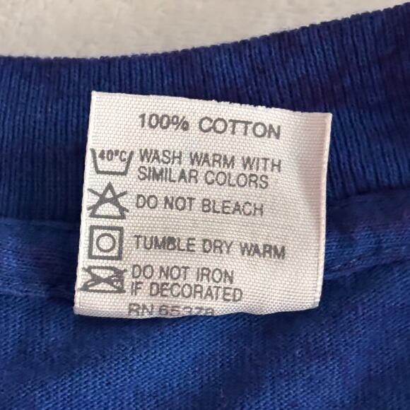 1995 Paris Air Show T-Shirt Mens Large Blue Tie Dye Single Stitch Vtg 90s MINT - Picture 8 of 9